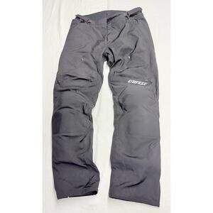 DAINESE Motorcycle men's Size 52 Riding Textile Pants Armored Black Ankle Zip